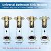 iFealClear 2 Pack Upgraded 4-in-1 Bathroom Sink Drain Strainer, Universal