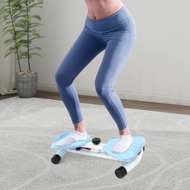 JAYGOVAN Waist Twister Machine Exercise Waist Twisting Fitness Tool with Resistance Bands Ab Twister Board 265 Lbs Capacity for Slim Waist and Core Ab Exercise, Pilates Waist Twister for Women/Men  (Blue)
