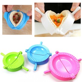 3 PK Dumpling MOLDS -Dough Press, Meat Pie Pastry Sealer -Samosa, Pasty Cutter, Empanada, Ravioli (PK3 Dumpling Molds)