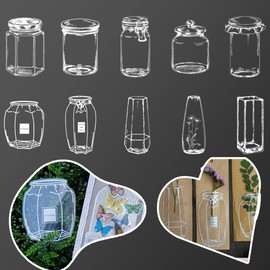 40Pcs Large Size DIY Bookmarks, Kaluofan Transparent Dried Flower Bookmarks, Handmade Dried Flower Bookmarks,Flower Bookmarks Maker, Handmade DIY Transparent Beautiful Flower Page