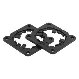 TUCKBOLD Speaker Spacer Ring Midrange Speaker Spacer Adapter for Nissan Waterproof Speaker Subwoofer Mounting Spacer Bracket Ring Black 2 Pcs