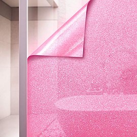 VViViD Pink Crystal Tint Frosted Decorative Two-Way Privacy Window Adhesive Vinyl Film Roll (60in by 360in)