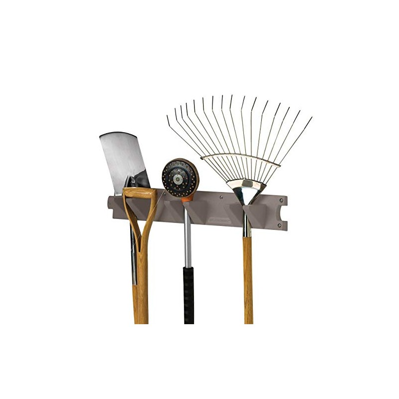 Suncast Wall Stud Mounted Garden Tool Hanger Organizer for Garage