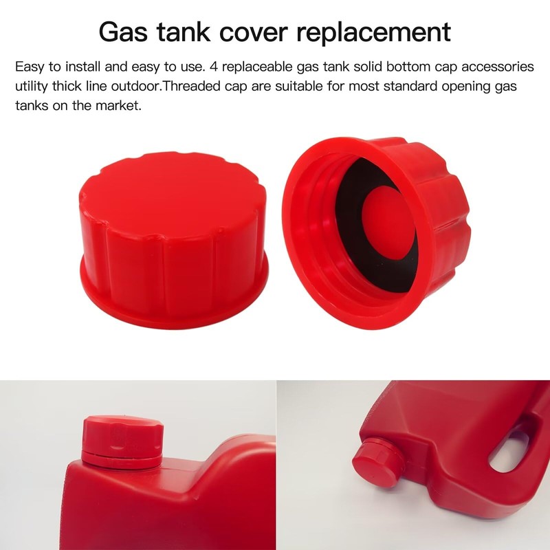 lingsee 4X Gas Can Solid Base Cap Accessory Practical Coarse