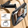 OMOTON Baby Car Mirror, Safety Car Mirror with Retractable Arm