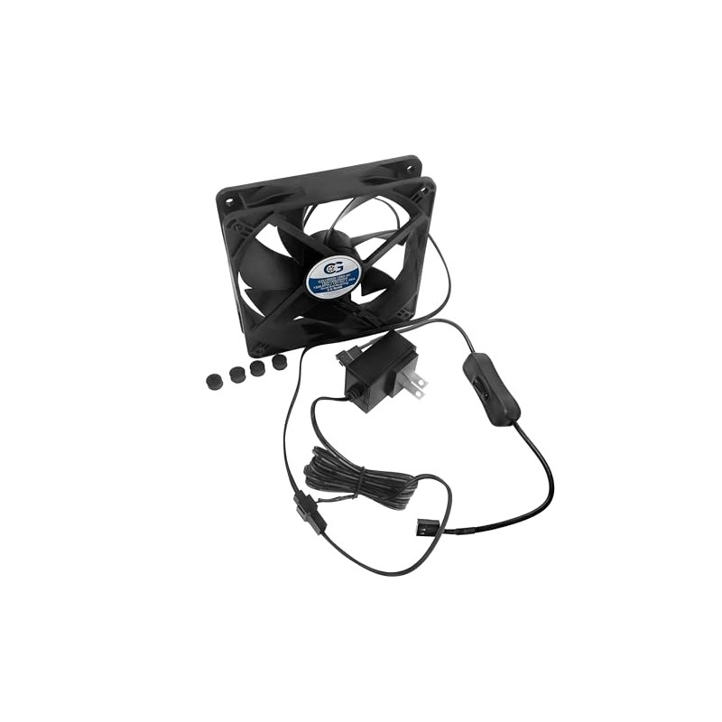Coolerguys Quiet AC Powered Receiver/Component Cooling Fan Kits (120mm)