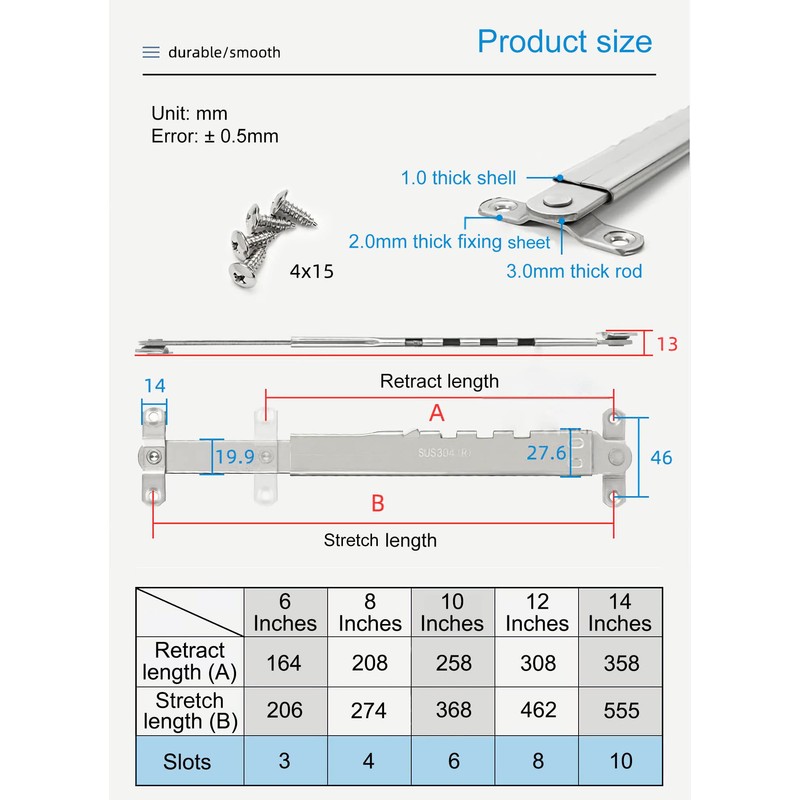 I-EASYDWW, Window Hinges, Window Stays, Window Braces, Window Stay Lock,