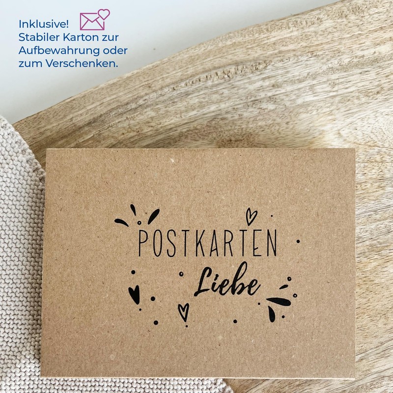 Deine Wörter Postcard Set - 5 Postcards with Autumn, Unique