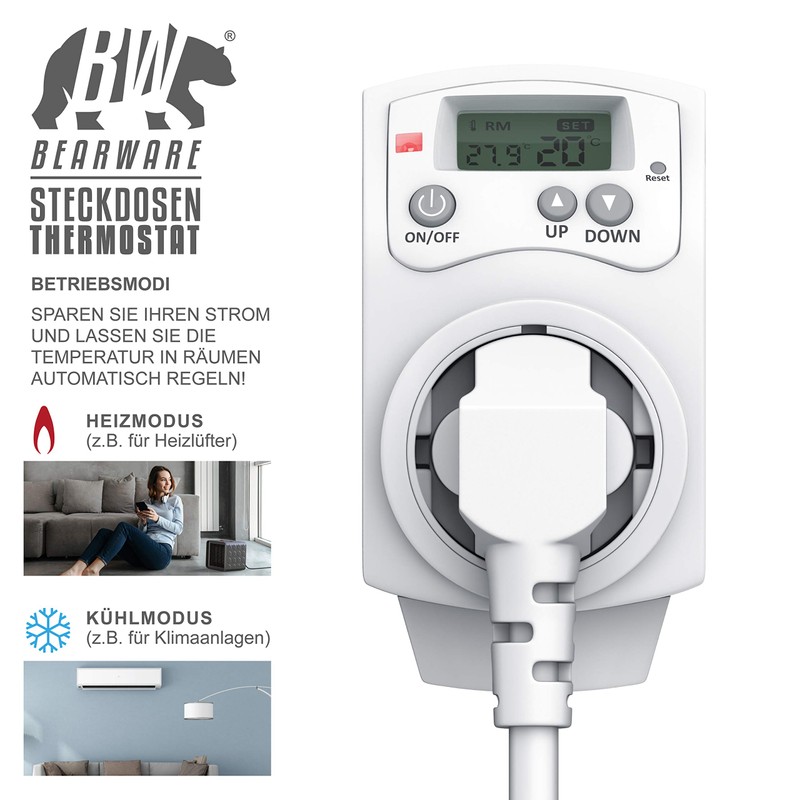 CSL - Digital Thermostat - Socket Thermostat - Sockets Thermostat