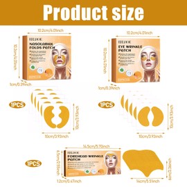 Pack of 30 Wrinkle Plasters, Anti Wrinkle Plasters, Facial Patches, Lift Anti Wrinkle Patches, Forehead Wrinkle Smoothing, Anti Forehead Wrinkle Skin, Moisturising Repair, for All Skin Types