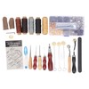 Leather Working Kit DIY Making High Carbon Steel Wooden Handles