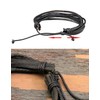 Zivom® Dual Braided Black Leather Charm Wrist Band Multi Strand