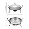 JAYGOVAN Round Chafing Dishes for Buffet, 2.6 QT Chafing Dish