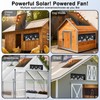 Solar Exhaust Fan,25W Solar Fan for Chicken Coop,Shed,Greenhouse & Attic