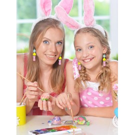 Easter Earrings Outfit for Women Easter Basket Stuffers Peeps Earrings Cute Bunny Rabbit Egg Basket Earrings Spring Holiday Earrings Easter Easter Outfit Dresses Women