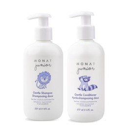 MONAT Junior™ Gentle Shampoo and Conditioner Set – Safe, Tear-Free, Anti-Frizz, All-Natural, Sulfate- & Paraben-Free Hair Care for Kids – 414 ml. (14 fl. oz.)