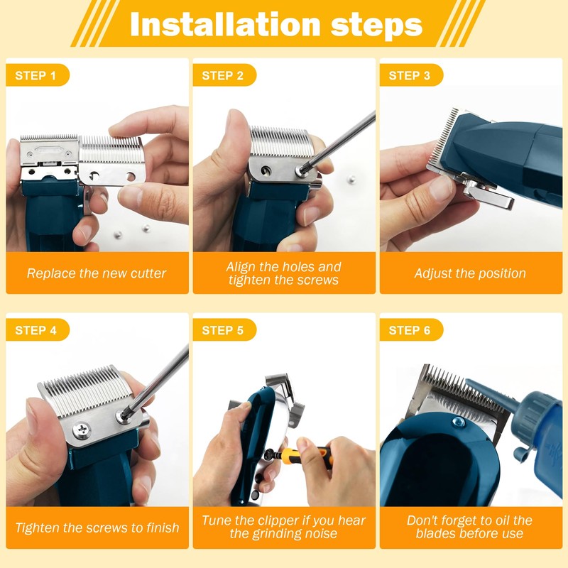 OwnLifeYF Blade Fit for Wahl Clippers Blades Replacement, 2 Holes