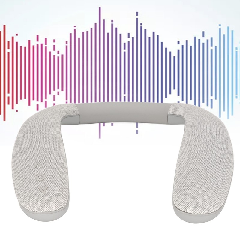 Bluetooth Neckband Speaker Stereo Noise Cancelling Hands Free Wireless Wearable