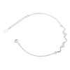 S925 Sterling Silver Heartbeat Wave Bracelet Geometric Wave Bling Fine