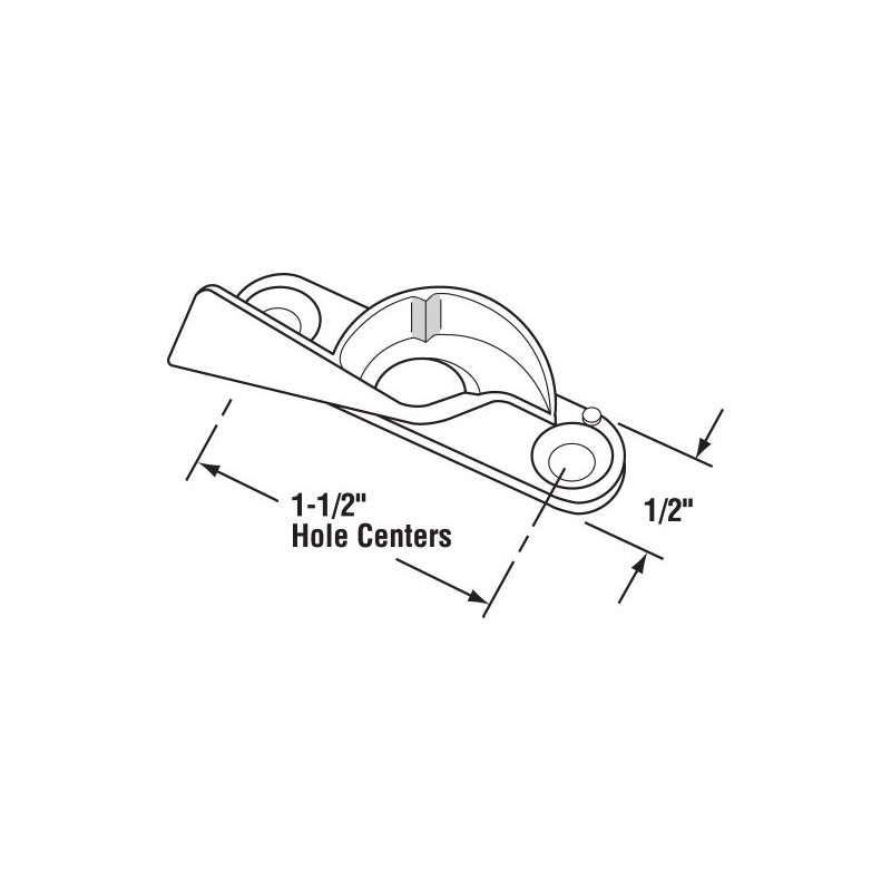 Prime-Line F 2644 Sliding Window Sash Lock, 1-1/2 In. Hole