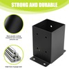 XZWMY 4x4 Post Base 4 Pcs, Post Brackets (Inner Size