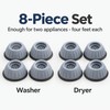 Washing Machine Anti-Vibration Pads – 8 Pack Shock-Absorbing Feet for