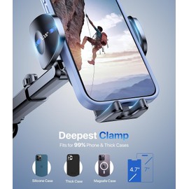 Miracase Car Phone Holder for Your Cars Dashboard Windshield, Hands Free Car Phone Holder Automobile Cradle 360° Rotatable Stand for All Smartphones