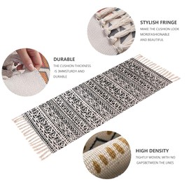 nuveti Cotton Yoga Mat - Cotton Yoga Rug - Absorbent, Grippy Tight Weave, Ashtanga and Hot Yoga Rug, Helps with Slippery Hands and Feet Yoga & Fitness| Meditation Yoga Exercise Mat