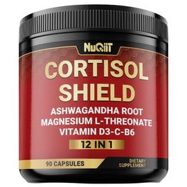 12in1 Cortisol Shield - Ashwagandha and Magnesium L-threonate & 10 More - 90 Capsules