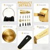 10-Pcs Stainless Steel Measuring Cups & Spoons Set, Gold