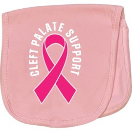 inktastic Cleft Palate Cleft Lip Ribbon Support Baby Burp Cloth Pink 29e4a