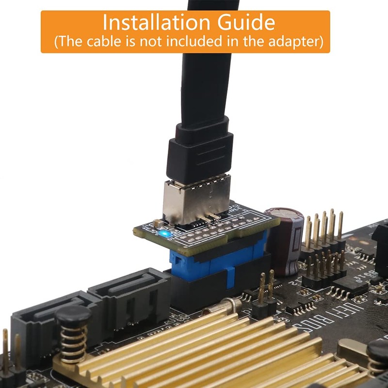 LeHang Vertical USB 3.1 Front Panel Socket Key A Type