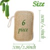 6 Stück Bio-Luffa-Schwamm, Peeling-Luffa-Schwamm, 100% biologisch, biologisch abbaubar und kompostierbar,