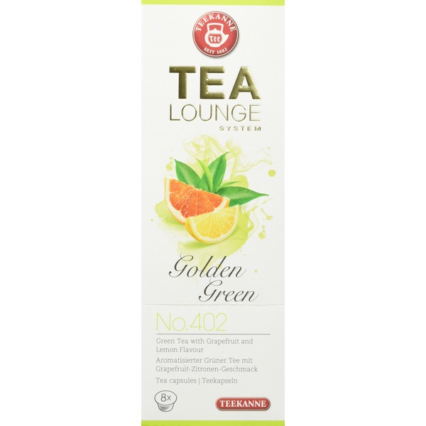 TEEKANNE TEALOUNGE System Golden Green No. 402, Pack of 6