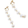 R-days Daikanyama Freshwater Pearl Long Earrings/Piercings, Pearl, Swaying, Women's, Simple,