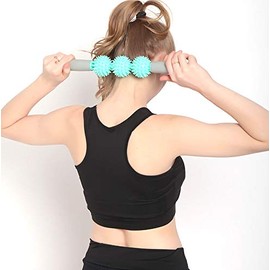 Dobetters Fascia and Cellulite Blaster Remover Muscle Roller, 3/5 balls massage stick with thorny (3 balls, Orange)