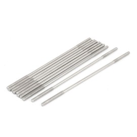 sourcingmap M3x110mm 304 Stainless Steel Double End Threaded Stud Screw Bolt 10pcs