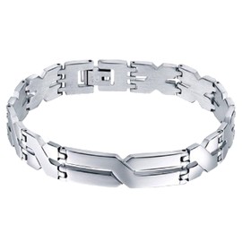 Clepsidra® Pulseras hombre de acero inoxidable estilo cruzado. Accesorios para hombre, brazalete clásico. Esclava para hombre elegante y moderna. Regalos para hombre, pulseras para pareja de alta joyeria para toda ocasión. Men bracelet.