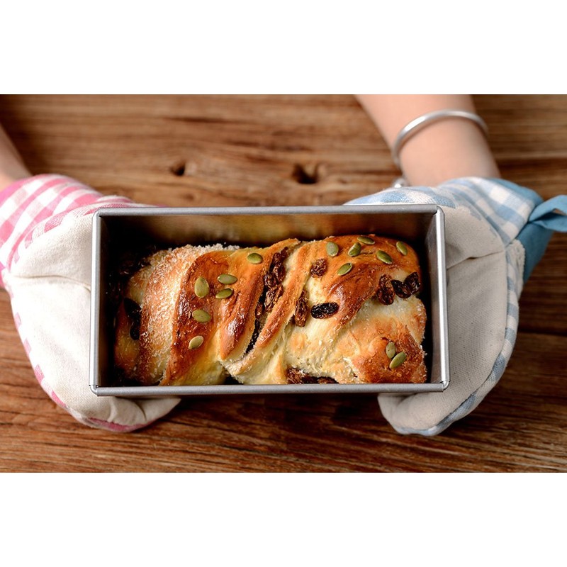 タイガークラウン ケーキ型 シルバー 95×187×86mm アルスターパウンド型1.0斤中 スチール アルミメッキ 2310