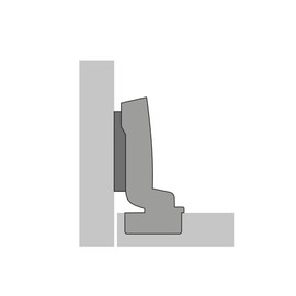 HETTICH Sensys 8645i T52 Pot Hinge Inner Stop 110° with Integrated Damper and Mounting Plate with Pre-Assembled Screws Pot Hinge Furniture Hinge SOTECH