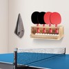 Ping Pong Storage Holder, Ping Pong Paddle Storage Rack,Wall-Mount Table
