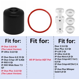 Pnltae Replacement Float Valve Set for Instant Pot Ultra 60 Duo Nova 60 and Duo Crisp 11in1 Air Fryer 6 Qt, Include Steam Release Valve Sealing Ring Float Valve Seal and Anti-Block Shield
