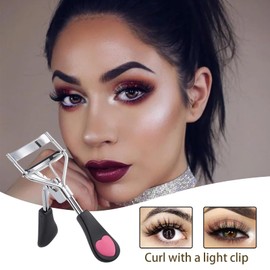 Lash Curler - Curved Eyelash Curler Built-In Comb,Portable Beauty Supplies Long-Lasting Natural Lift Women Makeup for Travel Photography Party Dating