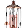 Relaxdays Wind Chime Bells & Elephants, Metal Chime, 90 cm