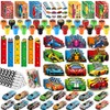 BenLouis 192Pcs Race Car Party Favors Racing Theme School Stationery