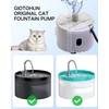 Cat Water Fountain Pump, GIOTOHUN Cat Fountain Replacement Pump, Ultra-Quiet
