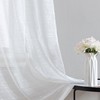Laura Ashley Lehman 4 Panel Sheer Curtains with Rod Pocket,