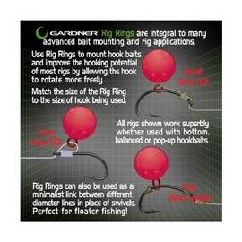 GARDNER TACKLE COVERT RIG RINGS SMALL ANTI GLARE