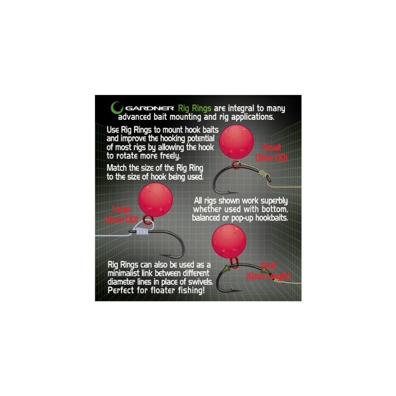 GARDNER TACKLE COVERT RIG RINGS SMALL ANTI GLARE