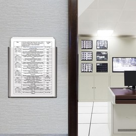 zavekia Acrylic Brochure Holder, 1 Packs 8 x 11.5 Inches Brochure Holder Wall Mount Flyer Holder Clear Literature Holders Magazine Holder,Mail Holder For Wall